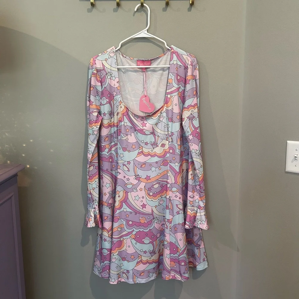 NWT Sugar Thrillz Pastel Cosmic Dress - Picture 2 of 9